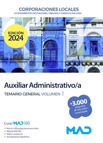 Portada de Auxiliar administrativo-a de corporaciones locales