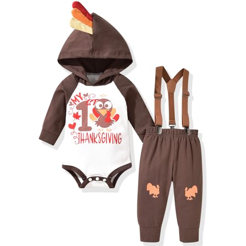 Image of Unutiylo 0-24 Months Infant Baby Boys Christmas Outfit My First Christmas Clothes