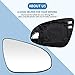 ECCPP Right Side Mirror Glass Door Mirror Glass fit for 2012 2013 2014 2015 2016 2017 for Toyota Camry 2014-2017 for Toyota Corolla Heating Metallic Finish
