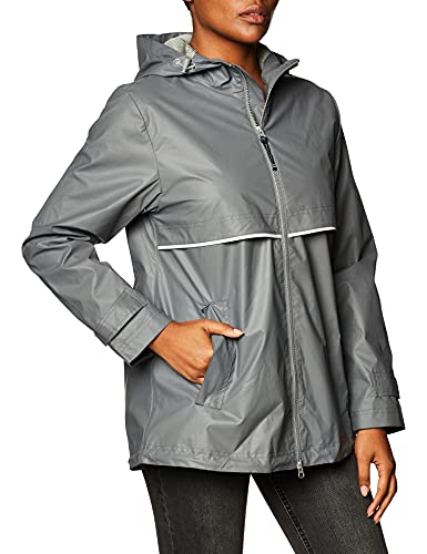 Charles River Apparel Womens New Englander Wind & Waterproof Rain Jacket, Grey, 4XL