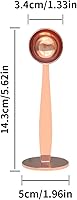 Vista 5 de Cucharas de café 2 en 1, cucharada de acero inoxidable 304, con parte inferior prensada para prensa de granos de café, prensa de café