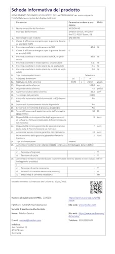 MEDION 108 cm (43 Zoll) QLED Fernseher (Smart TV, 4K, Dolby Vision HDR, Prime Video, Disney+, Dolby Atmos, DTS X, kompatibel mit Google TV, PVR, Bluetooth, MD 843700) MEDION 108 cm (43 Zoll) QLED Fernseher (Smart TV, 4K, Dolby Vision HDR, Prime Video, Disney+, Dolby Atmos, DTS X, kompatibel mit Google TV, PVR, Bluetooth, MD 843700)