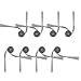 8 Pack QV 35A Side Brushes Replacement for Roborock Q10 S5+,Q7 M5+,Qrevo S5V,Qrevo CurvX,Qrevo Curv S5X,Qrevo Edge S5A,Saros 10R,Saros Z70 Robot Vacuum Cleaners, Edge Sweeping Replacement Brushes