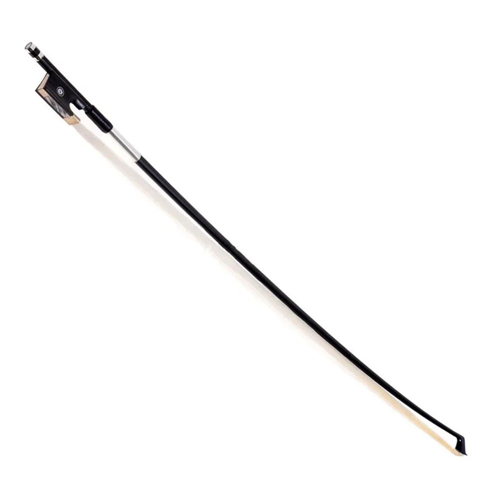 Archet de violon en fibre de carbone noir 4/4-1/8 hausse en ébène
