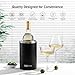 Barcool Wine Cooler Sleeve | Stainless Steel Double Walled Insulated Wine Bottle Cooler for Wine & Champagne | Portable, No Ice Needed, Condensation Free Wine Chiller for Home & Outdoor Use - Black