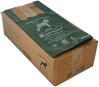SCOT-PETSHOP PREMIUM Large Thick Green Dog Waste Bags  1000 Poo Bags (Not On A Roll)