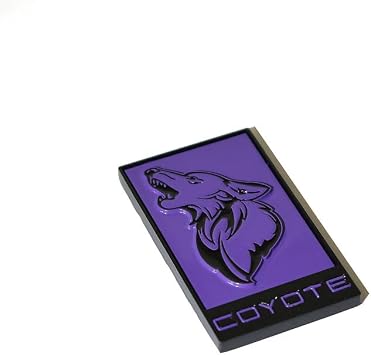 GT350 Howling Coyote Emblem Purple | OEM-Quality Mustang Badge
