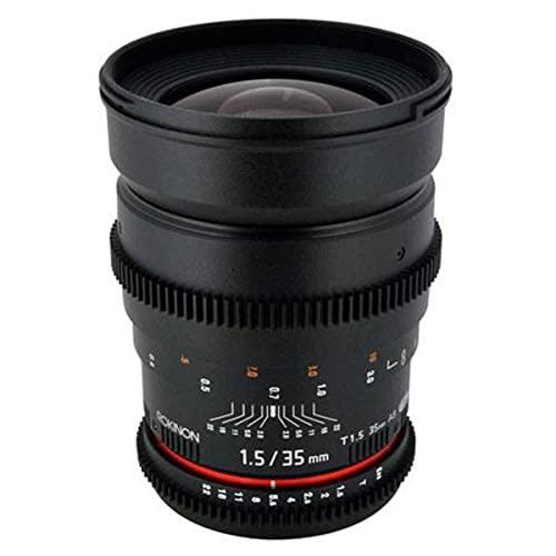 Rokinon Cine CV35-N 35mm T1.5 Aspherical Wide Angle Cine Lens for Nikon DSLR