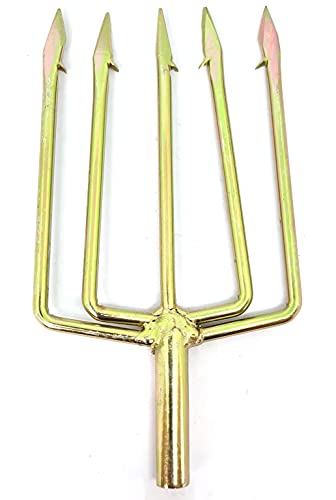 ARMERIAONLINE SINCE 1999 Fiocina Pesca Subacquea a Mano o con Elastico 5 Punte per polpi a Bastone Fucile subacqueo Pesca Sub Inox fiocina 5 Punte Acciaio Inox subaquea
