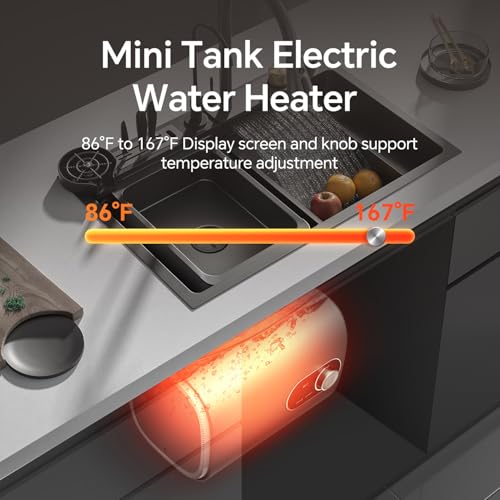 Ranein Electric Mini Tank Water Heater, 2.5 Gallon Point of Use Instant Hot Water Heater 120V 1440W, Small Hot Water Heater, Under Sink, Wall or Floor Mounted, for Under Sink, RV, and Compact Spaces by Ranein - Image 9