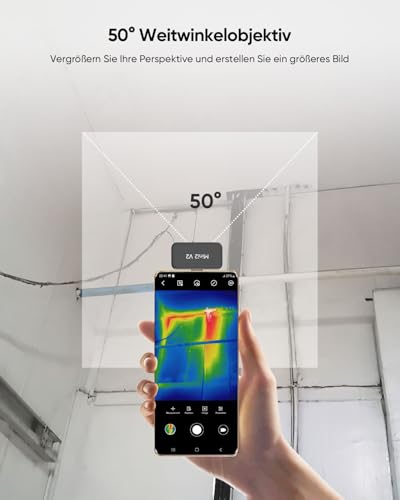 Wärmebildkamera HIKMICRO Mini2 V2 – iOS/Android, 256 x 192 IR-Auflösung, SuperIOR, 50° Weitwinkel, USB-C/Lightning (unterstützt iPhone 17)