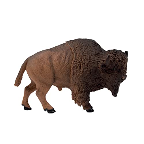 Deluxebase Mini Animal Adventure Replica - Buffalo Figura giocattolo realistico di piccole dimensioni che rende un giocattolo ideale per i bambini