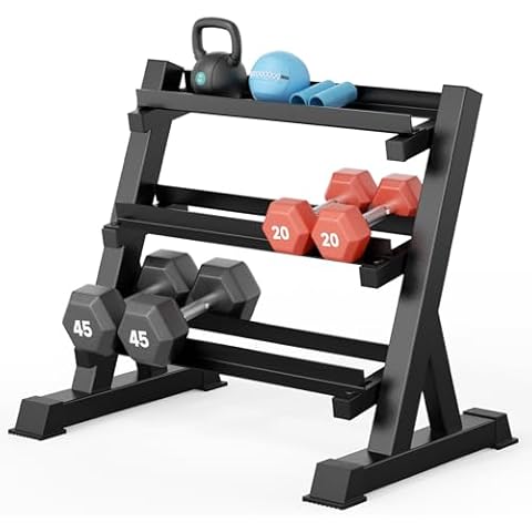 YOLEO 3 Tier Adjustable Dumbbell Rack Stand Cover