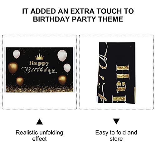 ABOOFAN 120X180cm Bandeira Photo Booth Props Festa de Aniversário FELIZ ANIVERSÁRIO Pano de Fundo Pa