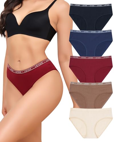 Levao Culotte Coton Femme Slip Brésilien Hipster Caleçons Femme