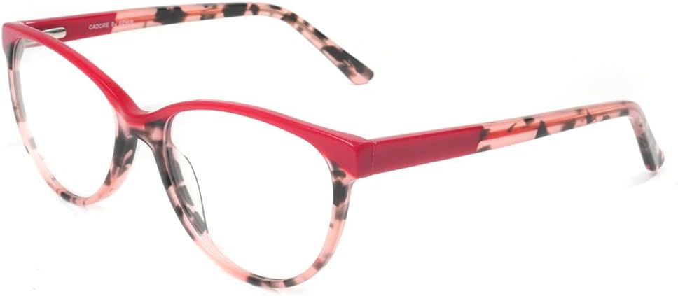 Vintage Cat Eye Clear Non prescription Glasses for Women Acetate Eyeglasses