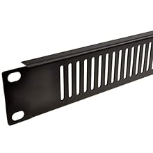 kenable Blanking Plate Vented 1U for Comms Data Cabinet Rack 19 inch Black Cabinet Accessories Black / 19 inch Rack Mountable for Data Comms Cabinets