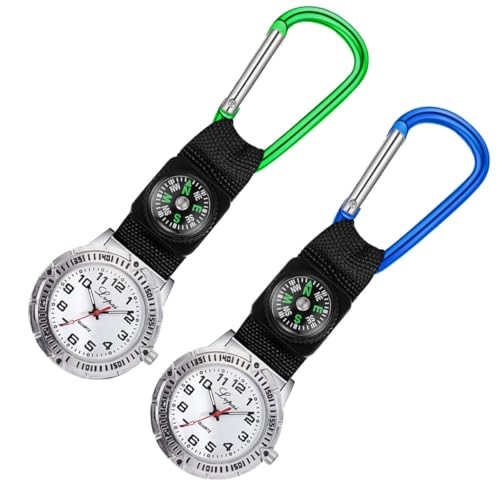 Reloj colgante portátil con brújula de aleación: orientación ligera para escalada