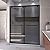 DreamLine Encore 56-60 in. W x 76 in. H Semi-Frameless Bypass Sliding Shower Door in Matte Black and Gray Glass
