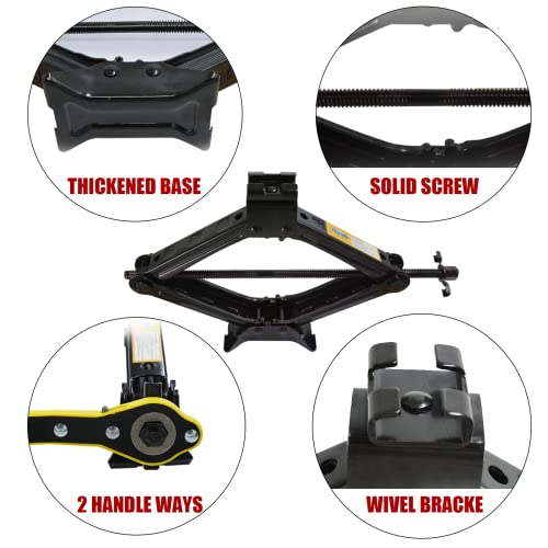 Scissor Lift Jack Max 2.5 Ton Capacity, Lifting Jack Car Kit With Wrench For Car Truck Sedan Qjd-2.5 #TOP3