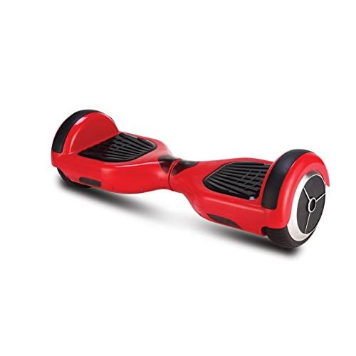 UNITED TRADE Hoverboard électrique Trottinette électrique gyropode Overboard, Balance Scooter Skateboard avec LED, Deux Roues 6.5 Rosso avec Certification UL 2275, Emballage Cadeau