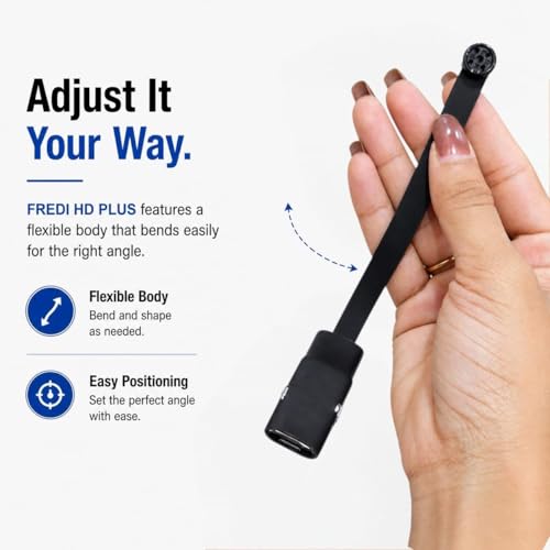 Image of FREDI HD PLUS WiFi Button Camera | 1080P HD Video Recording | Flexible Bendable Design | Live View on Mobile & Laptop | iWFCAM App Support | 32GB Memory Card Support | Audio Video Recording Camera