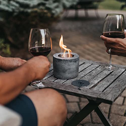 Roundfire Classic Concrete Tabletop Fire Pit - Fire Bowl, Portable Fire Pit, Small Personal Fireplace For Indoor And Garden Use. #TOP4