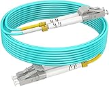 3m(10ft) OM4 LC to LC Fiber Patch Cables, Options 7inch~500ft, Multimode Fiber Optic Duplex MMF 50/125μm 40G/100G LSZH (2pack), ???????????