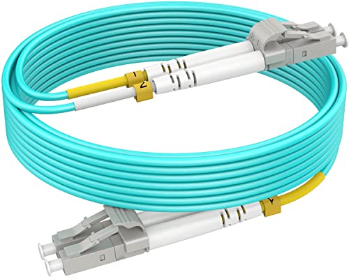 3m(10ft) OM4 LC to LC Fiber Patch Cables, Options 7inch~500ft, Multimode Fiber Optic Duplex MMF 50/125μm 40G/100G LSZH (2pack), 𝙍𝙖𝙢𝙗𝙤𝘾𝙖𝙗𝙡𝙚𝙨