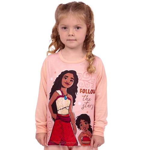 Disney Moana Pajamas | Girls' Pajama Sets | Glitter Moana Pj For Girls3