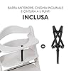 hauck Seggiolone Pappa in Legno Alpha+ - Seggiolone Evolutivo da 6 mesi fino a 90 kg - Sedia Evolutiva con Barra Frontale, Cintura Inguinale e a 5 Punti - Legno Certificato FSC® - Crema