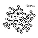 Anneome 100pcs Non-Slip Rod O-Ring Washers Durable Rubber for Dart Shafts Easy Installation for Game Competition Use