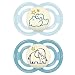 MAM Glow In The Dark Pacifiers, Baby Pacifier 6+ Months, Best Pacifier for Breastfed Babies, Premium Comfort and Oral Care 'Perfect' Collection, Boy, 2-Count