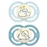 MAM Perfect Baby Premium Pacifier 6-16 Months, Extra Thin Nipple, Developed with Orthodontists, Clinically Proven, Glows in The Dark, BPA-Free Silicone, 2 Pack, Made in Europe