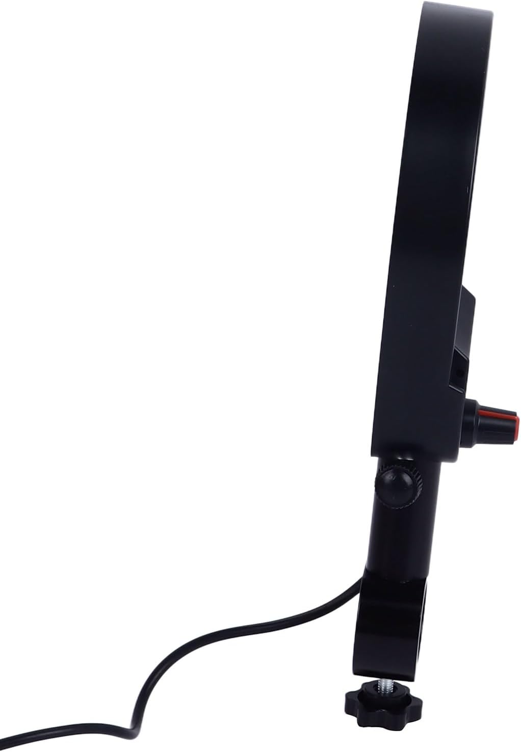 Adjustable LED Ring Light Microscope Lamp - Dimming Range 0 to 100 Percent - Auxiliary Lighting for Microscope Cameras and Optical Systems, with Aluminum Alloy and Plastic