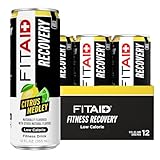 FITAID Recovery Blend, BCAAs, Vitamin B6, B12, Glucosamine, Electrolytes, 100% Clean, Paleo, B-Complex, Citrus Medley, No Sucralose, 12-oz. cans (Pack of 12)