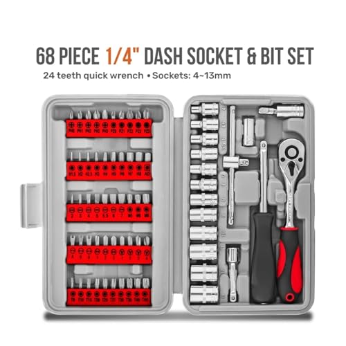 Kit de herramientas combinado con 68 piezas miniatura 2