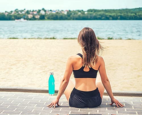 Super Sparrow Water Bottle Double Wall Vacuum Insulated Stainless Steel - Leak Proof Sports Bottle, Wine Mouth With Bpa Free Sport Cap (750Ml-25Oz, Emerald Green) #TOP5