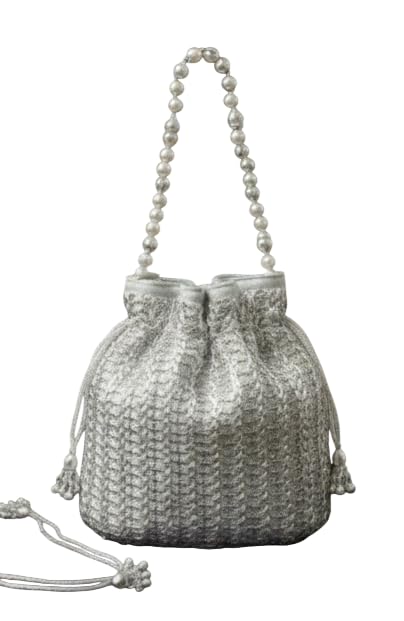 Gold Embroidered Potli Bag with Pearl Handle, Drawstring Closure, Traditional Indian Ethnic Purse, 22cm x 18cm-image-41