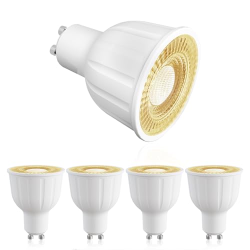 Image of ezmyma Led Gu10 Bulbs Cool White 4000K,12w gu10 Led Reflector Lamp 1150lm Equivalent 110W Halogen,Wide Beam 120°Spot,No Dimmable,4 Pack