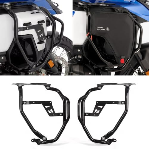 Motorcycle Black Engine Tank Guard Side Tank Bar 2024 2025 Fit for BMW R1300GS ADV R 1300 GS Adventure Stainless Steel Highway Crash Bar Fairing Frame Protection Bumper (Tank Bar Set)