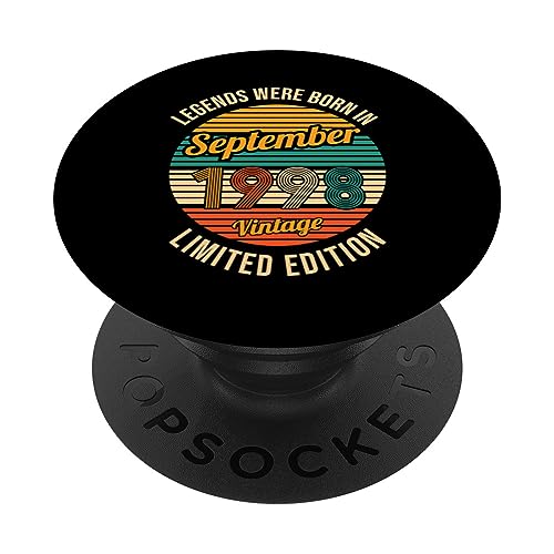 Las leyendas nacieron en Septiembre 1998 Cumpleaños 25 PopSockets PopGrip Intercambiable
