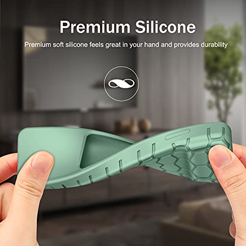 Fintie Protective Case for Apple TV Siri Remote 2021 2022 - Honey Comb Lightweight Anti Slip Shockproof Silicone Cover for Apple TV 4K / HD Siri Remote Controller (2nd Gen / 3rd Gen), Green by FINTIE - Image 4