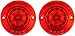 Custom Dynamics PB-R-1156-T Probeam Flat Bezel LED Turn Signal Inserts for Models with 1156 Contact Bases - Red