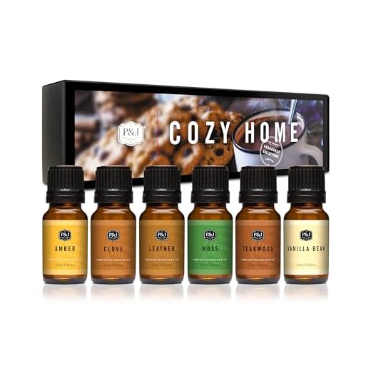 P&J Trading Fragrance Oil | Cozy Home Set of 6 - Scented Oil for Soap Making, Diffusers, Candle Making, Lotions, Haircare, Slime, and Home Fragrance