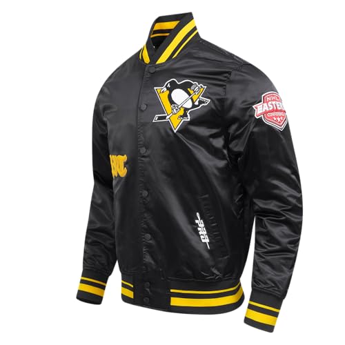 Image of Pro Standard Mens NHL Old English Satin Jacket