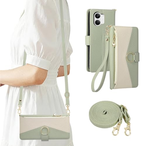 Rosbtib POCO X8 Pro Max �P�[�X �蒠�^ �V�����_�[ �����O�t�� 6.83�C���`�Ή� �|�Rx8�v���}�b�N�X �P�[�X �蒠�^ ������� 2�F�p�b�`���[�N �g�уJ�o�[ �V���I�~ �|�Rx8Pro Max �p �X�}�z�P�[�X ���킢�� ���� �V