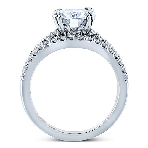 Kobelli Moissanite And Lab Grown Diamond Bridal Rings Set 2 1/3 Ctw 14K White Gold (Gh/Vs, Def/Vs), 7 #TOP3