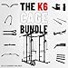 Mikolo Power Cage, Power Rack with Cable Crossover System, 1500LBS Squat Rack with LAT Pull Down System, Workout Cage with Pulley System for Fitness Home Gym-Black