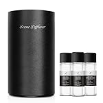 Waterless Essential Oil Diffuser Starter Kit - No Water Needed, Battery Operated Mini Scent Air Machine, Included 3x20ML Essential Oils, Portable Aromatherapy Diffuser for Home & Car & Office, Black